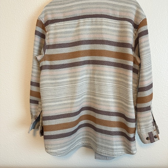 Columbia Plaid Button-Up Shirt - Gray and Brown - Picture 5 of 5